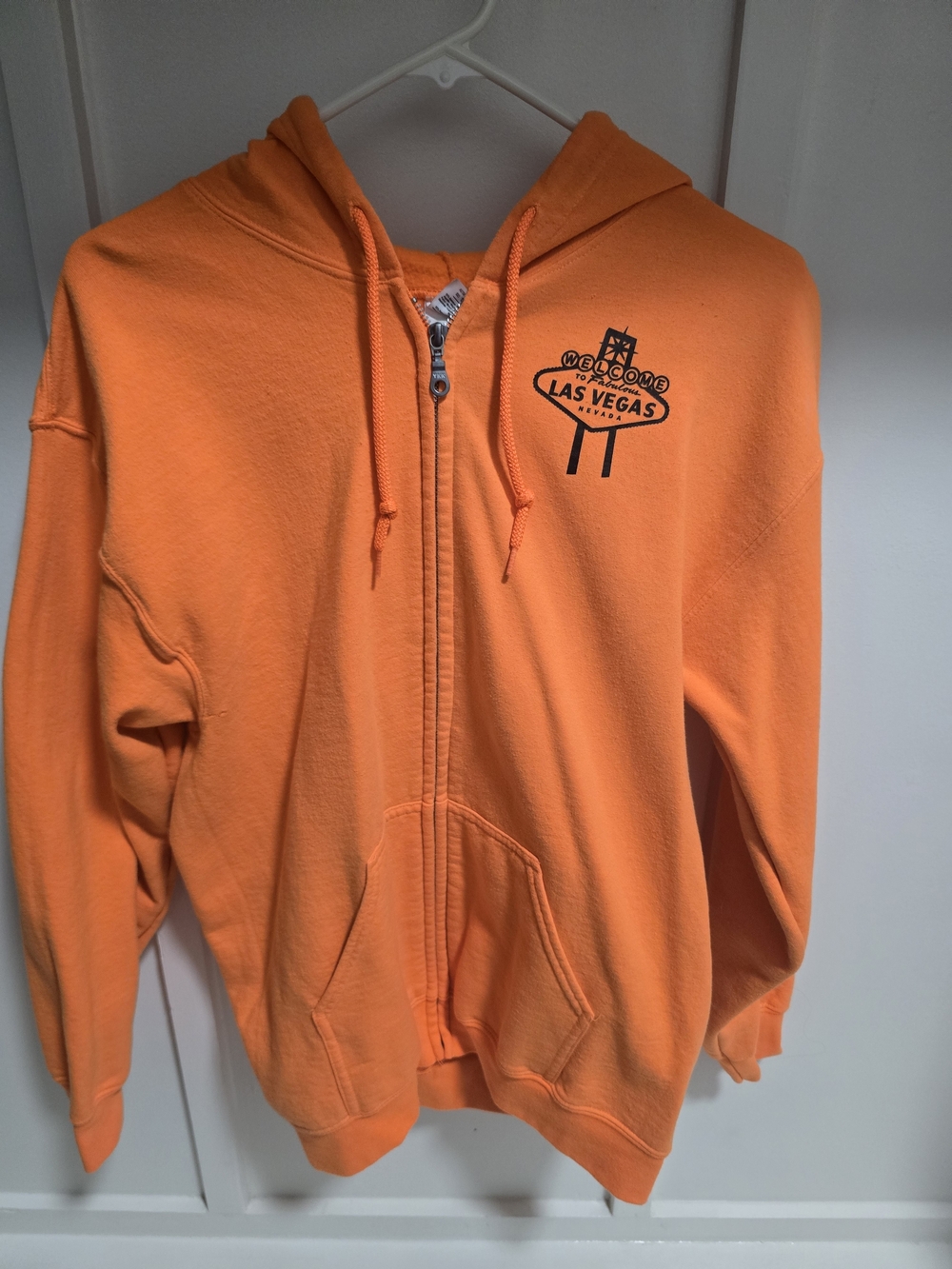 Orange Las Vegas Zip-Up Hoodie